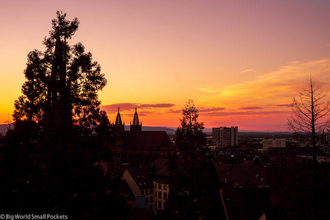 Germany, Freiburg, Sunset