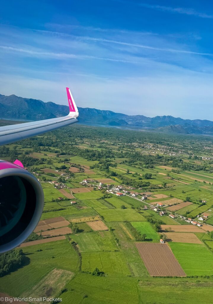 Montenegro, Podgorica, Wizz Air Flight